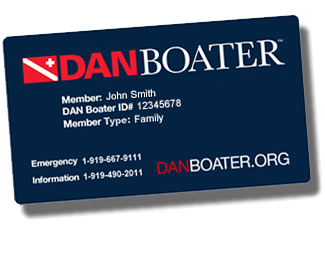 DAN Boater member card
