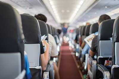 airline passengers often endure cramped seating