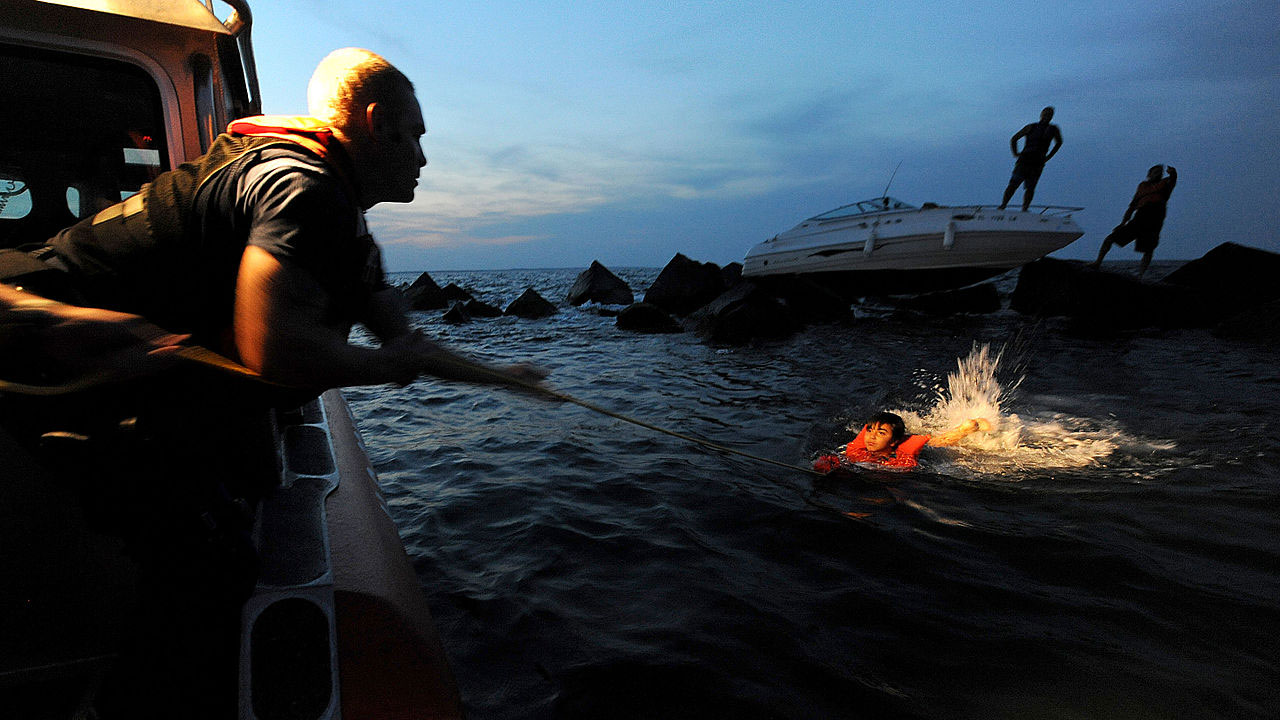 Coast Guard rescues family after their boat accidentally runs aground