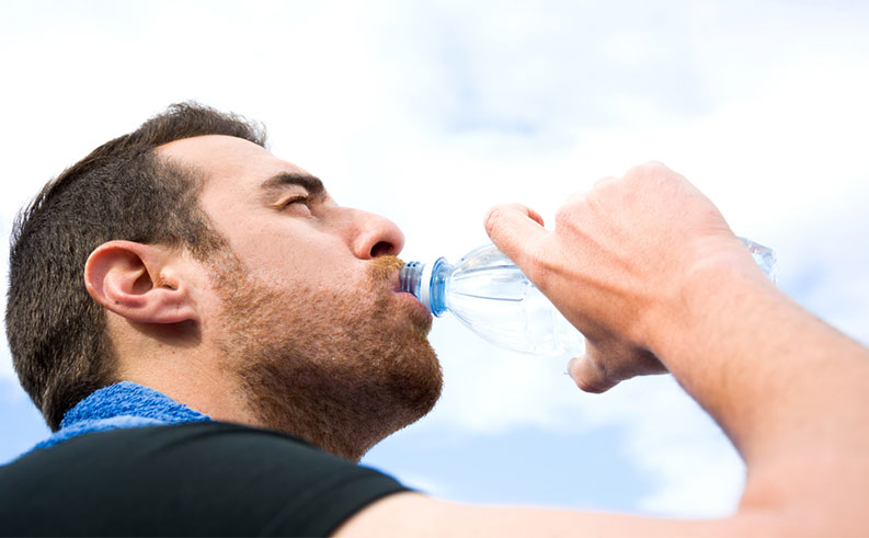 drink plenty of fluids to avoid hyperthermia