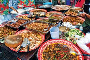 international cuisine often includes local street food